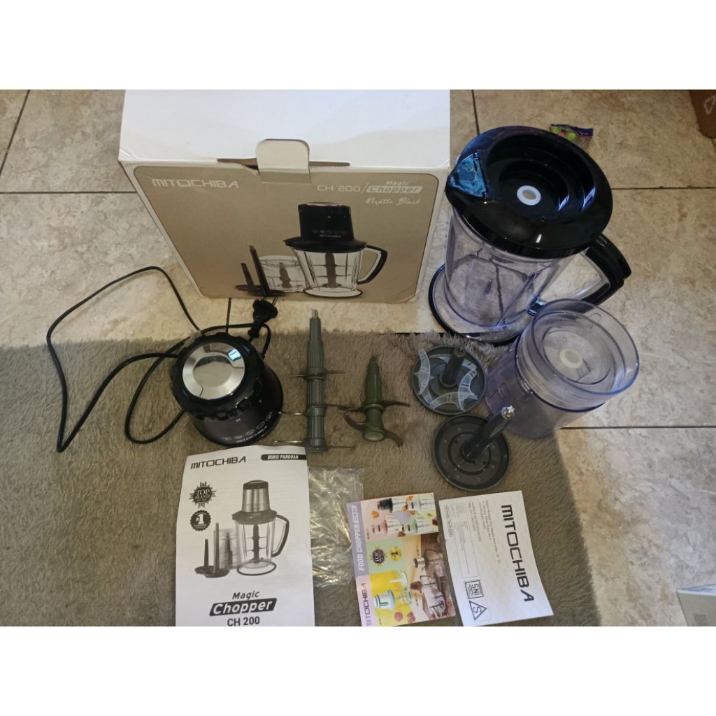 [PRELOVED] MITOCHIBA CH 200 / Magic Copper food processor-Mesin Penggiling/ warna Matte Black