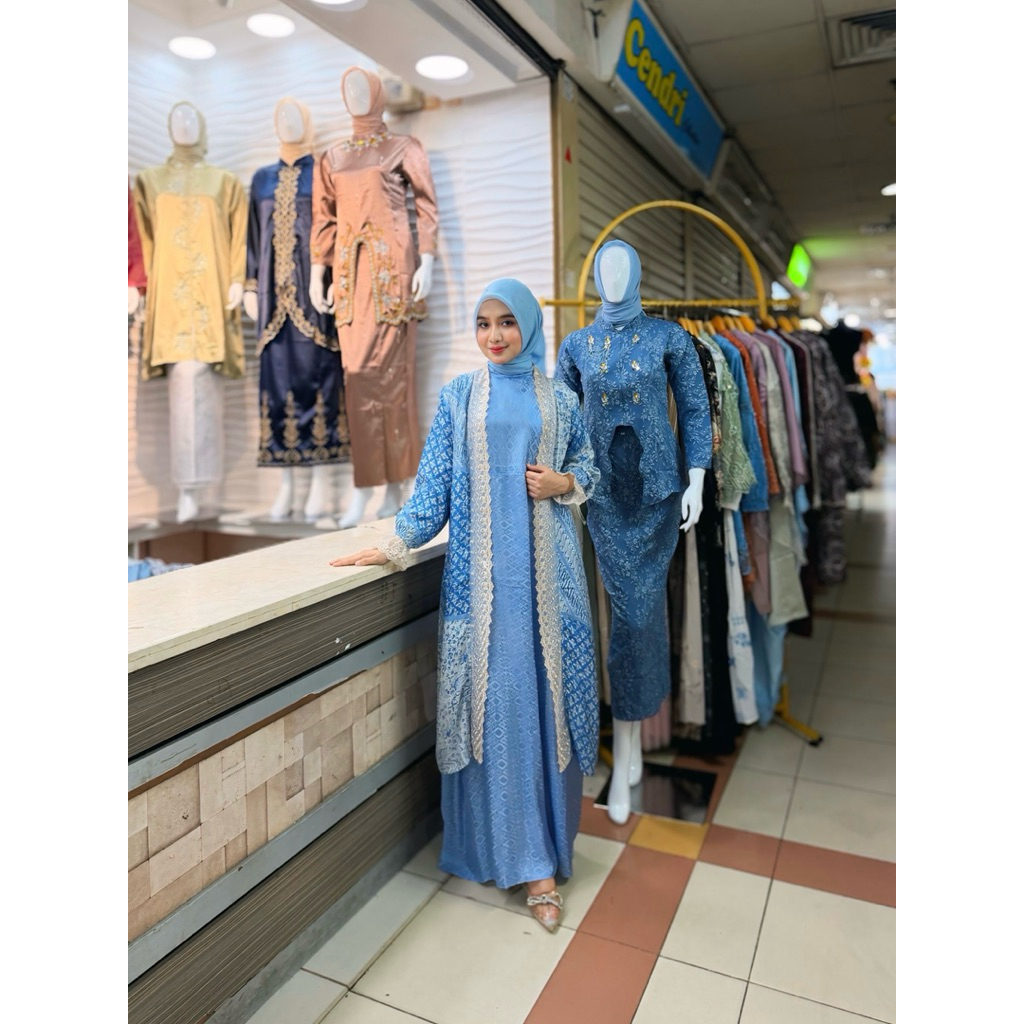 ARSHENA DRESS ||gamis inner outer motif batik ||gamis ukuran Allsize ld 120cm