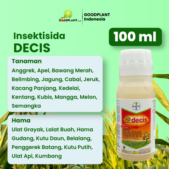 Insektisida DECIS 100 ML Pembasmi Hama Ulat Kutu Putih Belalang