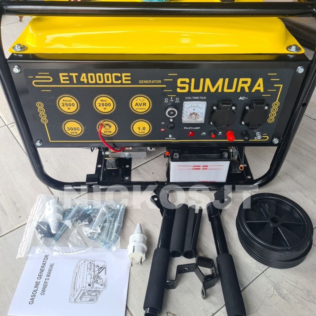 Gasoline Generator Genset Sumura ET4000CE AVR 2000W 2000 Watt Genset bensin 2700W 2700 watt jenset E