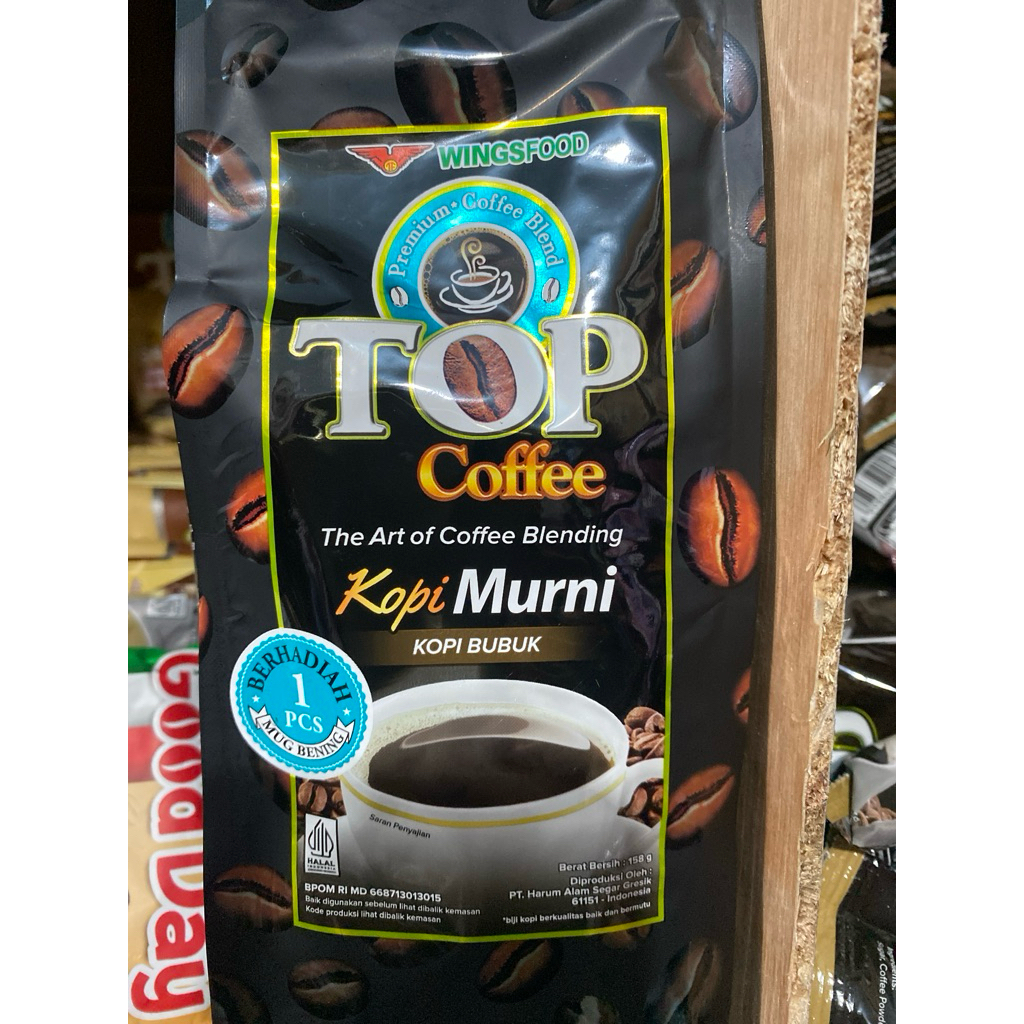 top kopi murni gratis gelas
