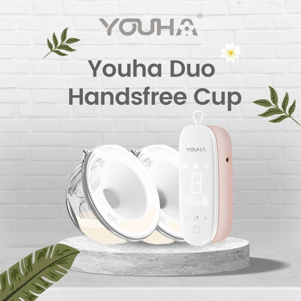 YOUHA DUO HANDSFREE / Pompa Asi Elektrik Ganda / Double Handsfree breast pump / Pumping asi portable