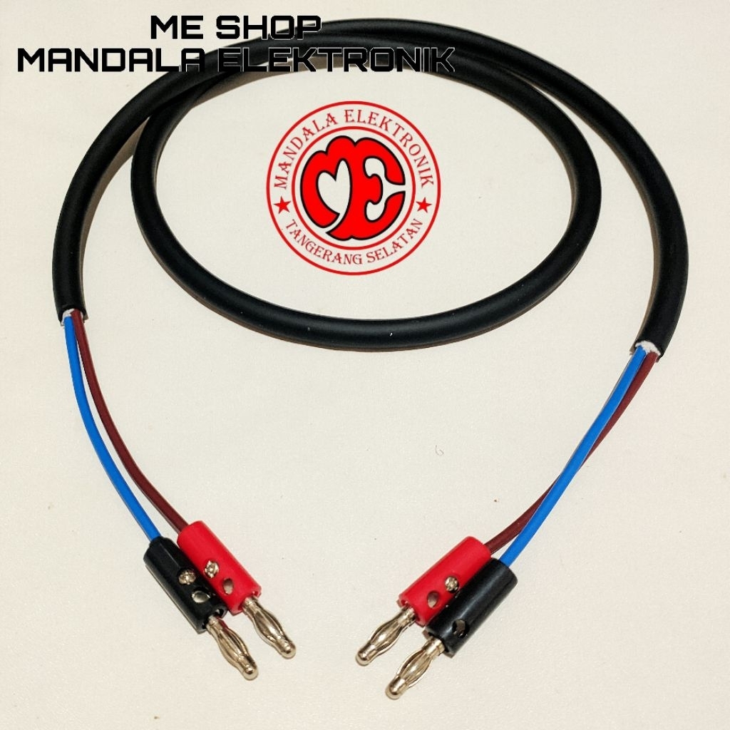 kabel audio kabel speaker 2x1,5mm jack banana to jack banana