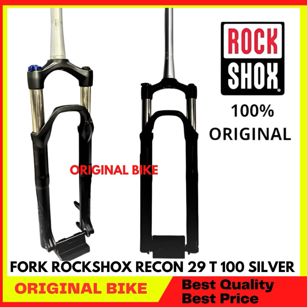 Fork Rockshox 29 Recon Travel 100 Silver New No Dus