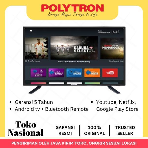[Cianjur] LED TV 32 INCH POLYTRON FULL HD GOOGLE TV PLD-32RG5059