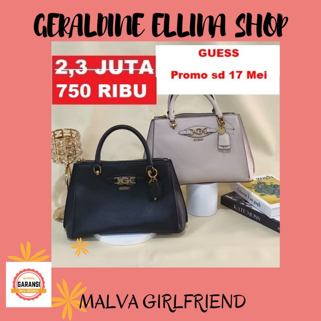 Tas Guess wanita satchel bag ORIGINAL 100% sale MALVA GIRLFRIEND