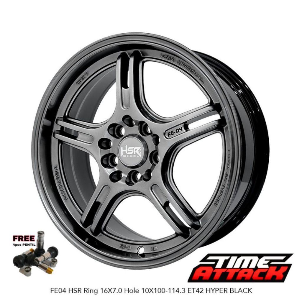 Velg Mobil Terios R16 HSR Wheel FE04 Velg HSR Ring 16 PCD 5X100 / 5X114,3