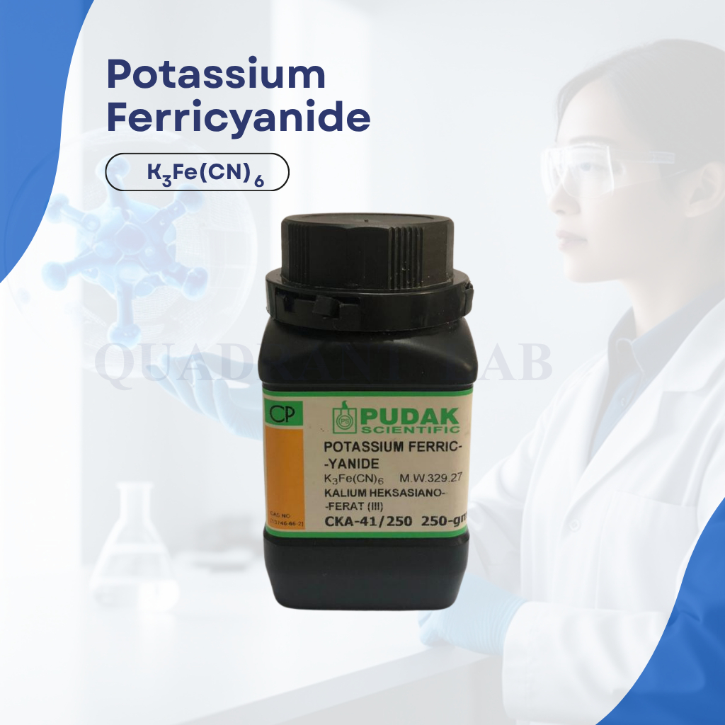 Kalium Ferricyanide K3Fe(CN)6 | Potassium Ferricyanide PUDAK ecer 1 gram