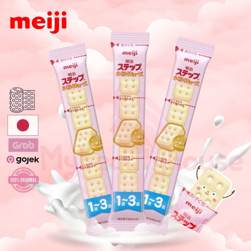 MEIJI Step Easy Cube Milk Powder 200ml - Original Jepang