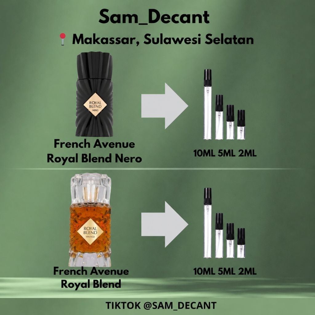 Decant French Avenue Royal Blend Nero & Royal Blend OG