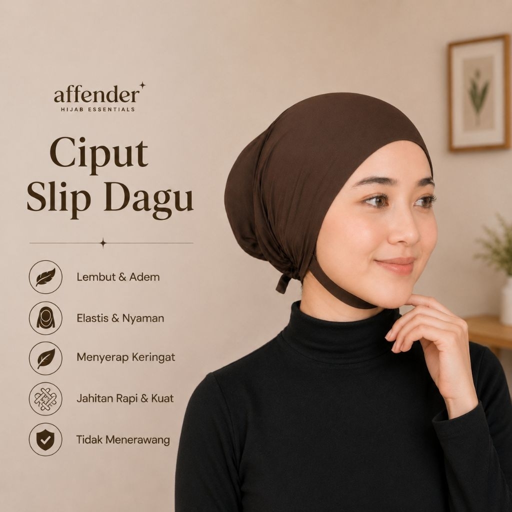CIPUT HIJAB DAGU RAYON ANTI SLIP CIPUT RAYON/JERSEY CIPUT HIJAB ADEN CIPUT HIJAB ANTI MELOROT