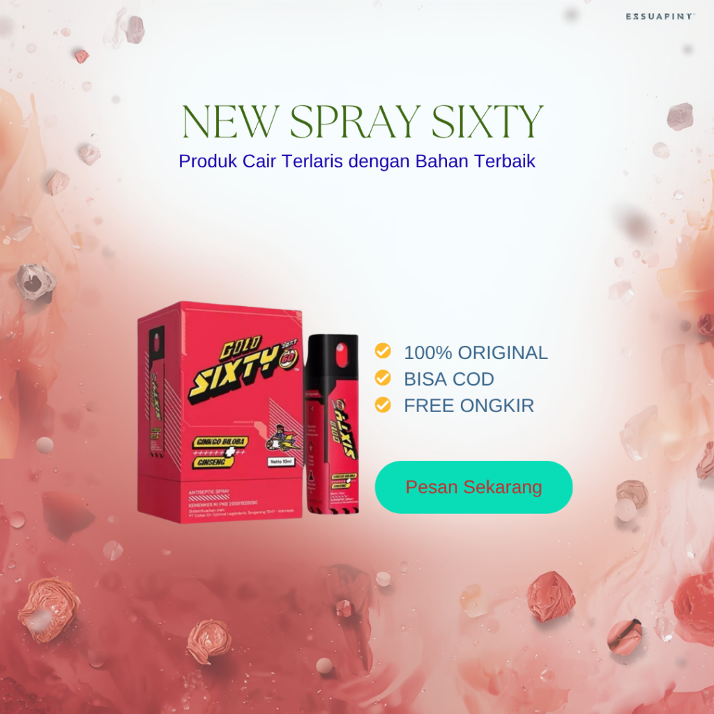 Golo Sixty Spray Ekstra Ginseng Cocoa Cokelat Wangi Khas Pria
