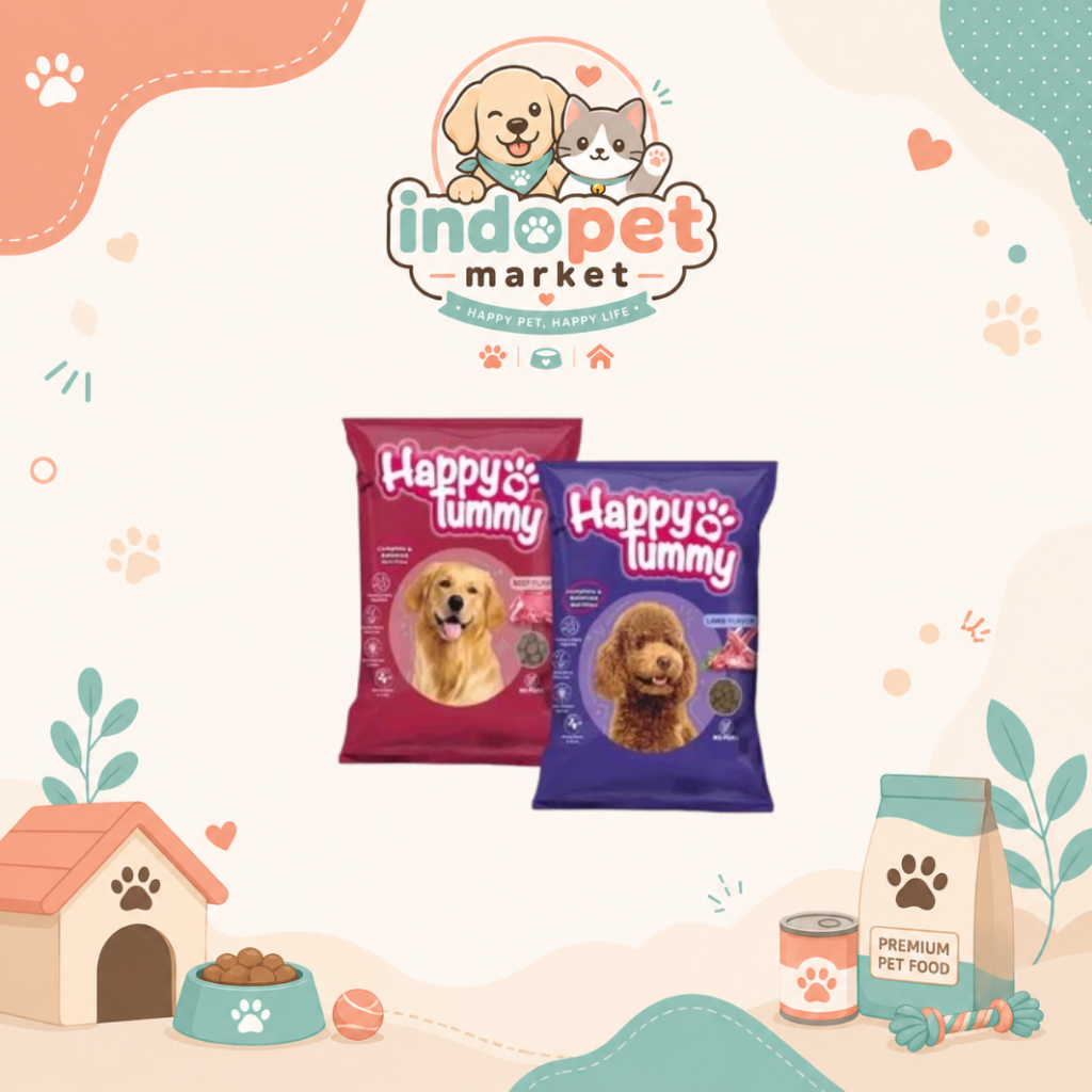 Happy Tummy Dog Food 20kg – Makanan Anjing Kering Bergizi & Hemat