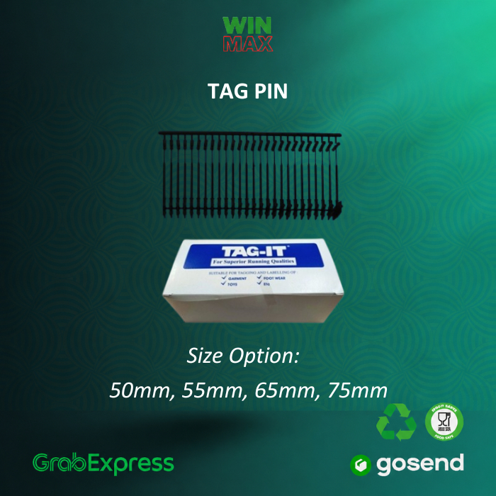 TAG IT - Tag Pin Tipis 50, 65, 75 mm