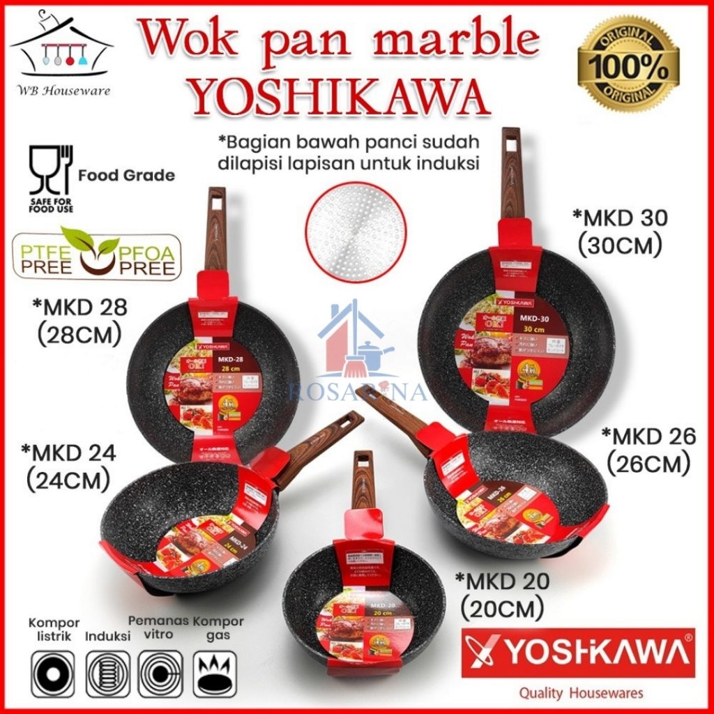 wok pan minowa gagang kayu