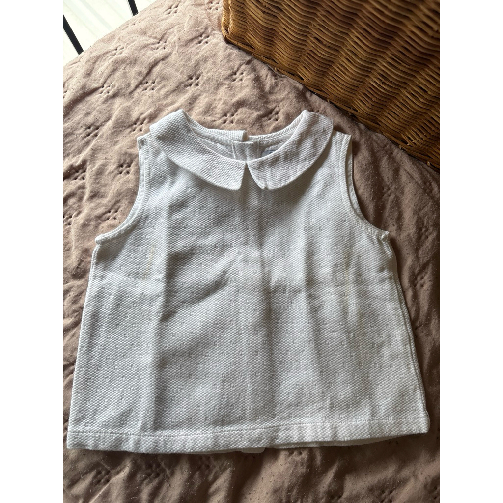 white sleeveless by Gingersnaps tiny