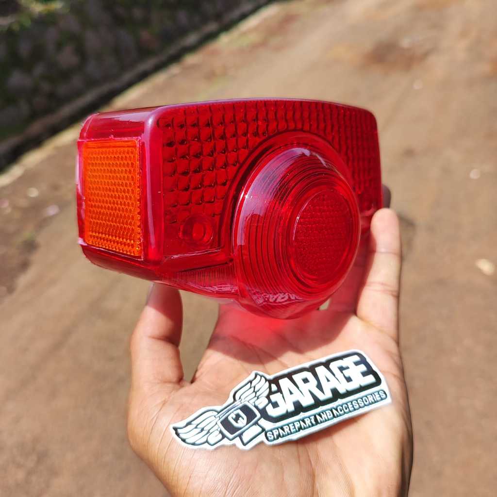 Mika Stoplamp cb100 Merah mata kucing Stanley Stop cb 100 Stop lamp Cb125 Honda c90 s90z Benly s110