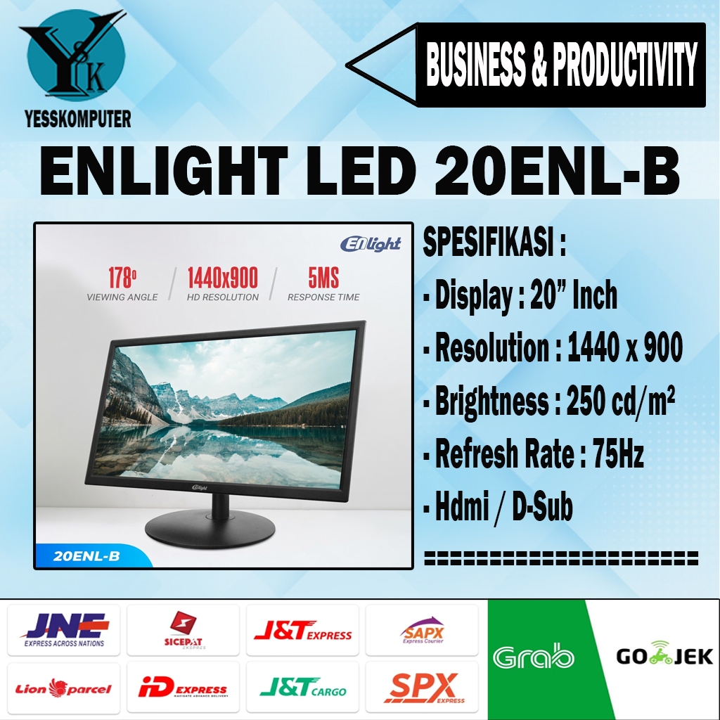 Monitor Enlight LED 20ENL-B - 20" Inch | LED MONITOR