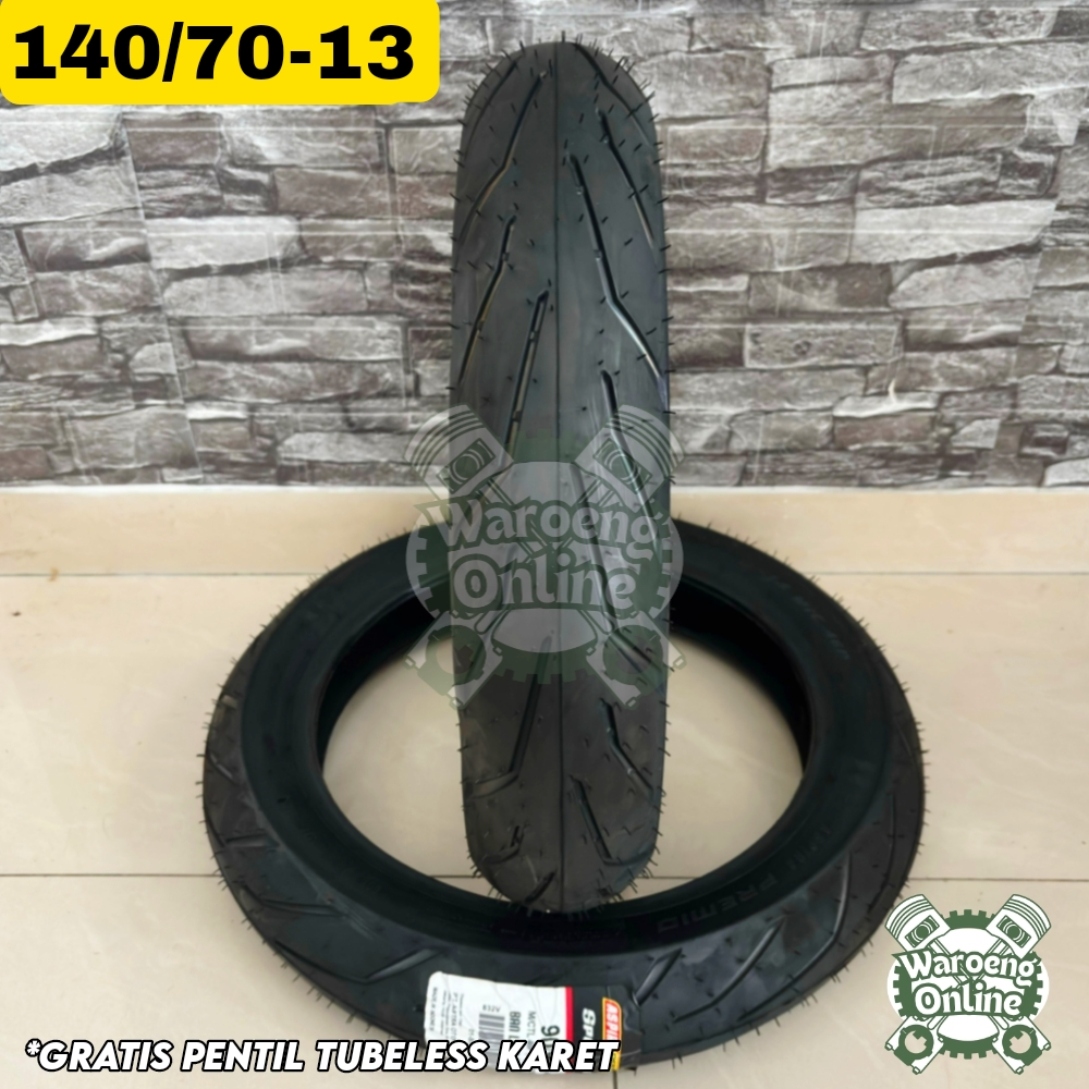 BAN TUBELESS ASPIRA PREMIO SPORTIVO 2 RING 12,13 BAN MATIC TUBELESS UKURAN 120/70-12 | 130/70-12 | 1