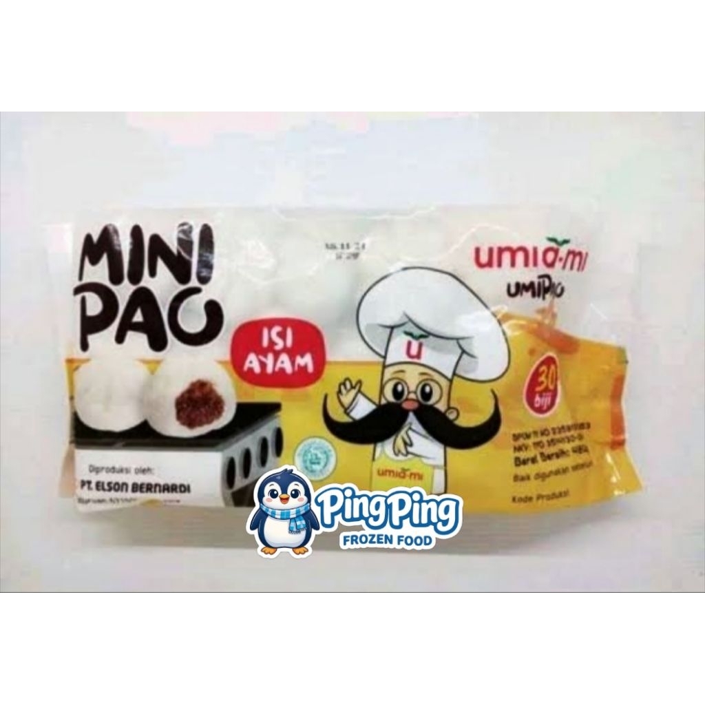 UMIAMI Mini Pao Ayam isi 30 465gr Chicken Minipao Bakpao Bapao Kecil isi Daging Ayam Dimsum Frozen F