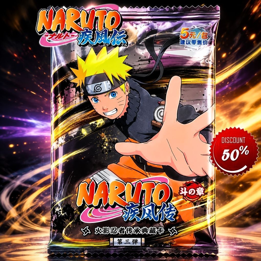 Kartu Trading Card Naruto| Mainan Kartu NARUTO SHIPPUDEN 1pcs ISI 8-10 [PROMO MURAH]