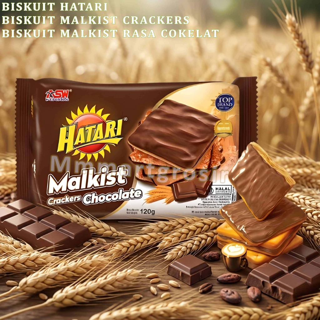 Biscuit Hatari / Biskuit Malkist Crackers / Biskuit Malkist Rasa Chocolate / 120gr