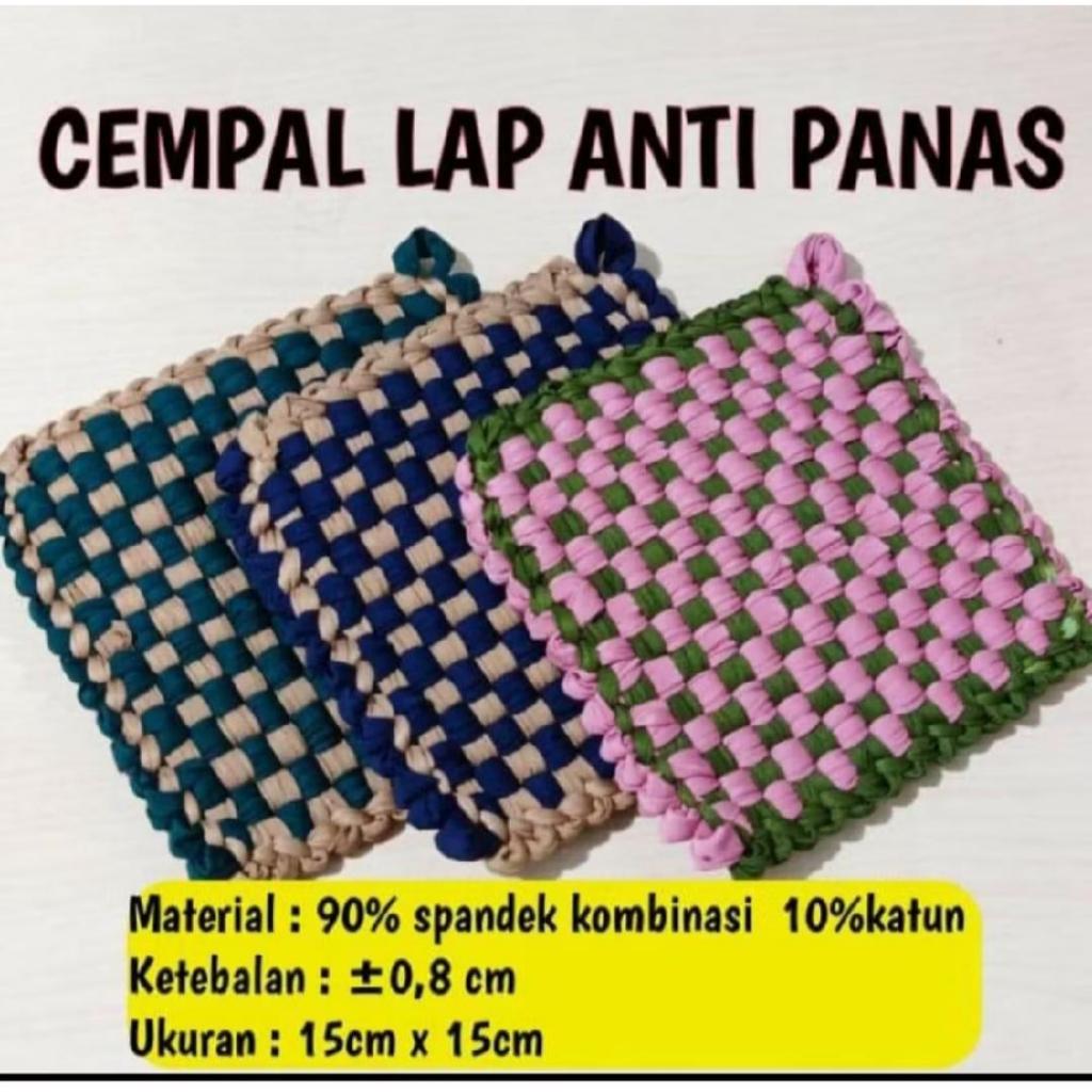 Cempal Anyam Tatakan Panci Panas Cempal Pegangan Panci Cempal Dapur Anti Panas