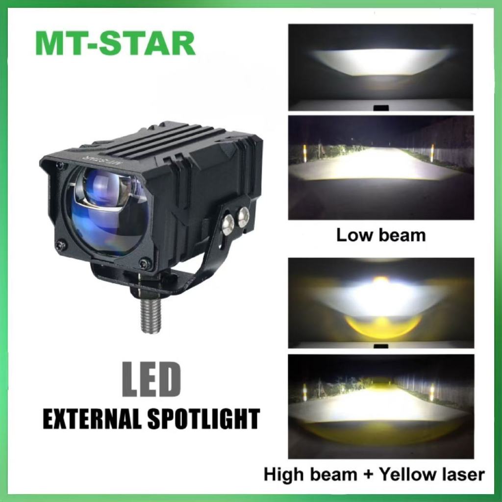 MT-STAR LT146 Lampu Tembak LED Biled Biru Lens Cocok Motor & Mobil