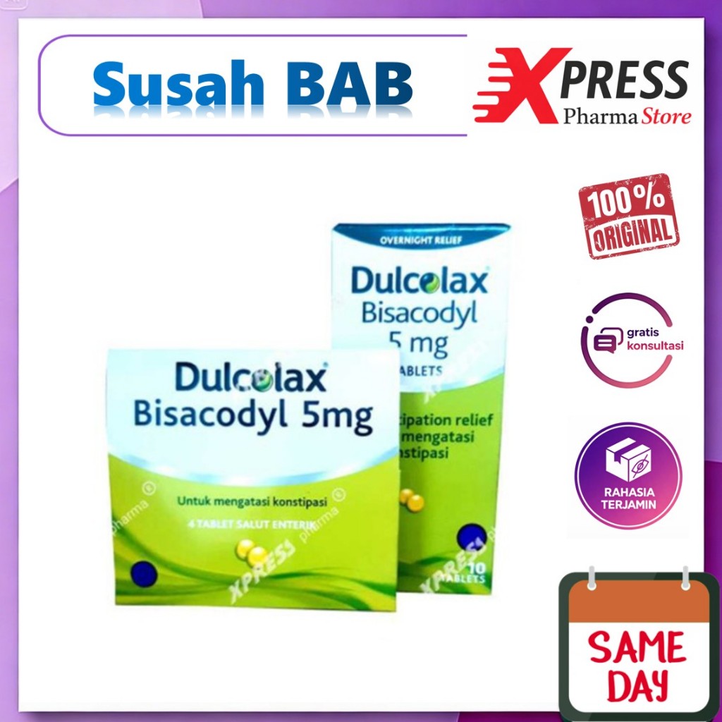 XPRESS  Dulcolax Tablet Pelancar BAB isi 4 / 10 / Suppo Konstipasi Dulcolak Dulkolak Dulkolax Ducola