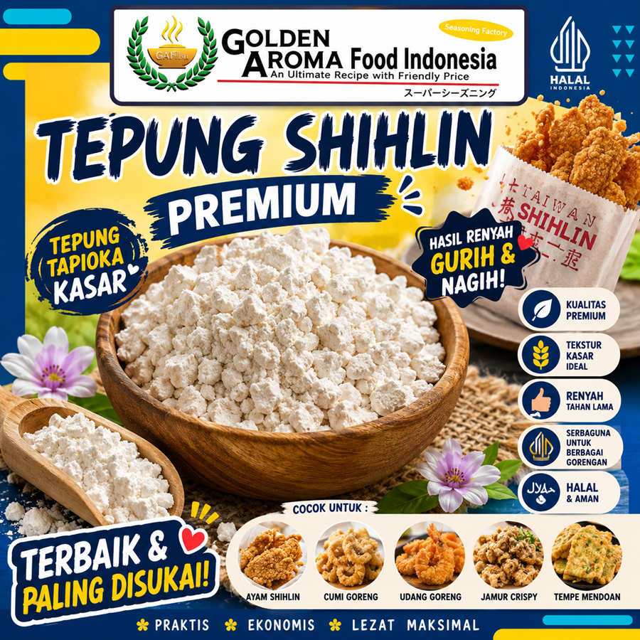 TEPUNG SHIHLIN 1KG TEPUNG SHIHLIN PREMIUM 1 KG TEPUNG SHIHLIN HALAL TEPUNG SHIHLIN TAPIOKA KASAR