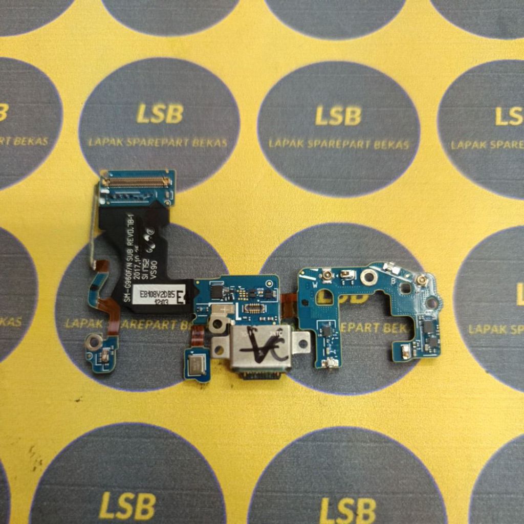 FLEXIBLE CHARGE CAS SUBBOARD SAMSUNG NOTE 9 N960FD ASLI ORIGINAL BEKAS