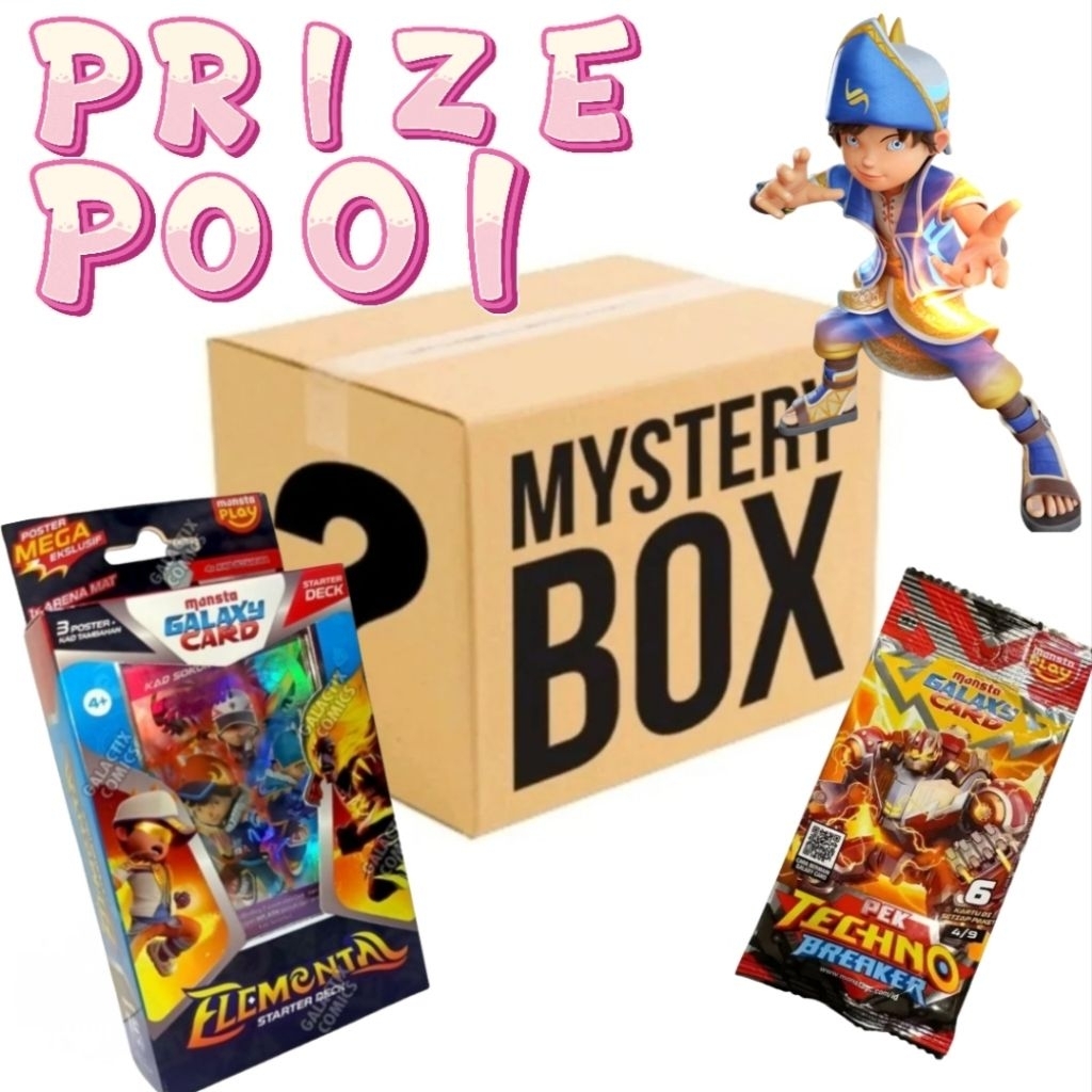 mystery box boboiboy berkesempatan mendapatkan starter deck
