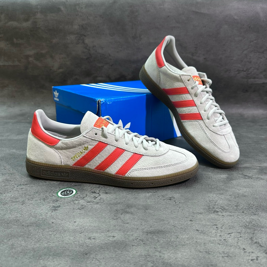 ADIDAS HANDBALL SPEZIAL [GREY/RED] #EF5747 HAGUSNEAKER GARANSI 100% ORIGINAL