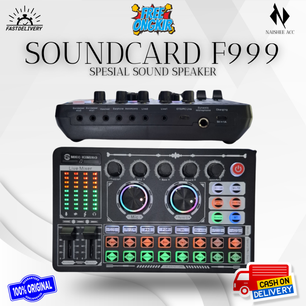 SOUNDCARD F999 KOMPATIBEL EXTERNAL SPESIAL SOUND SPEAKER