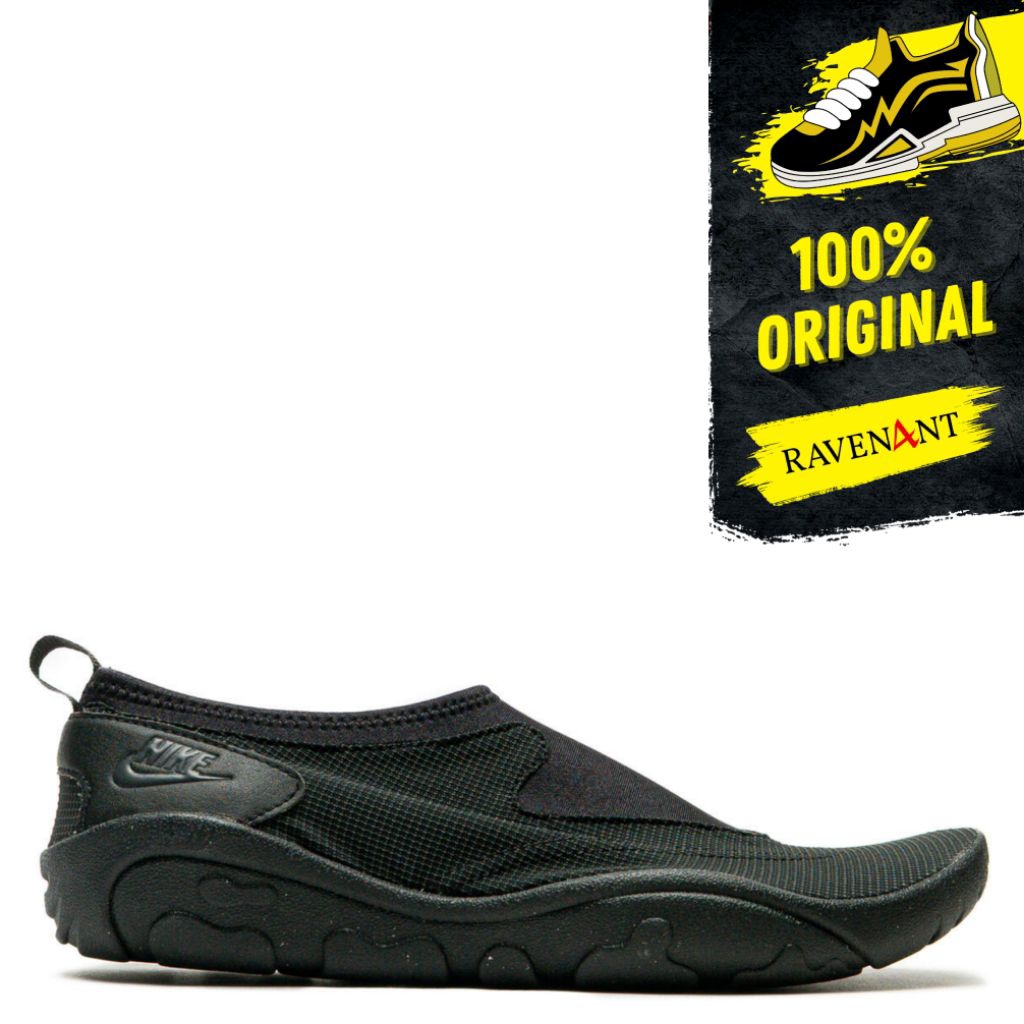 NIKE Aqua Turf Black Off Noir ORIGINAL - Sepatu Slip On Wanita/Pria