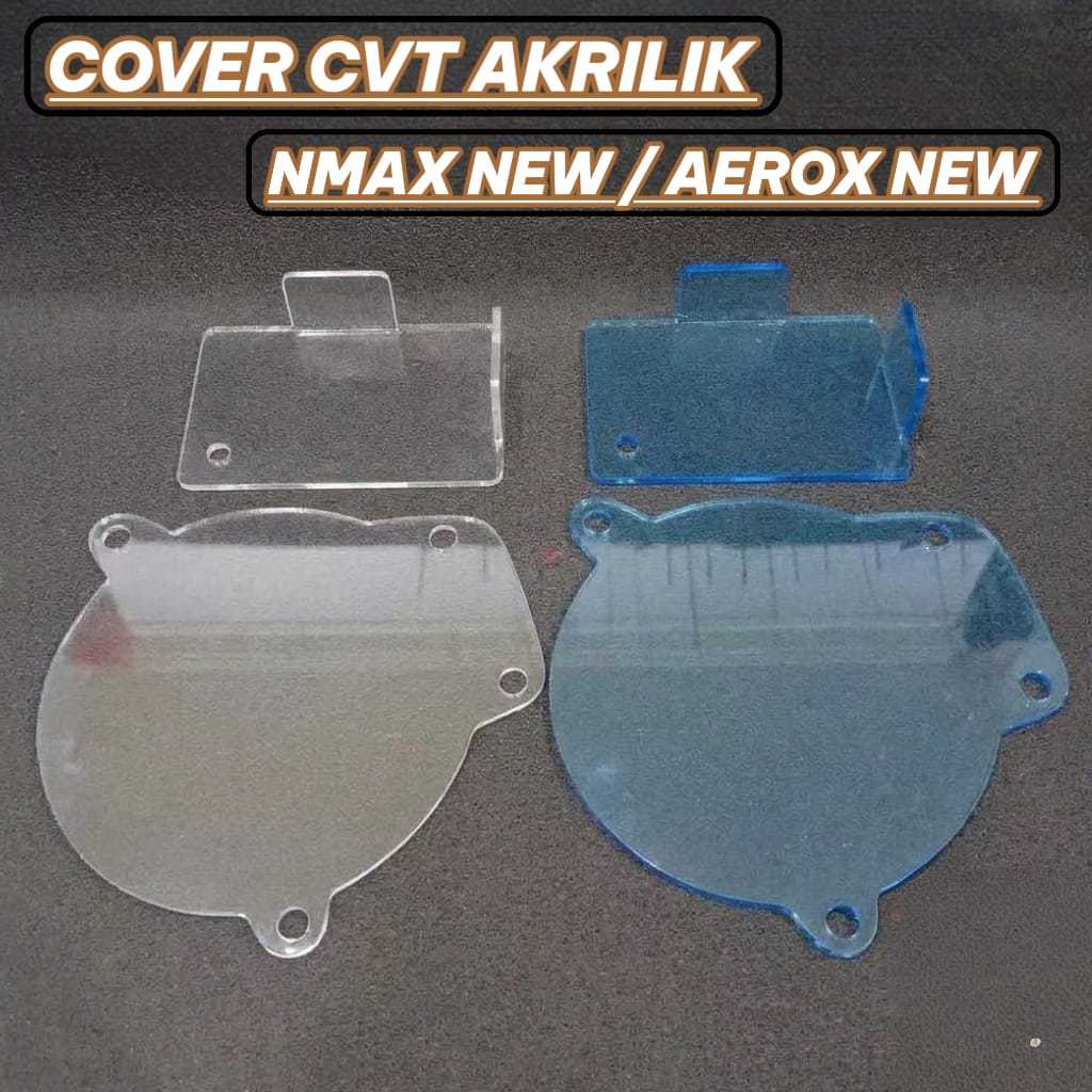 Cover CVT NMAX NEW TRANSPARAN ACRYLIC Aksesoris Penutup CVT YAMAHA NMAX 2020 AEROX NEW