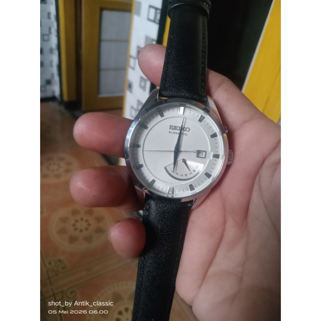 jam tangan pria Seiko kinetic Second original