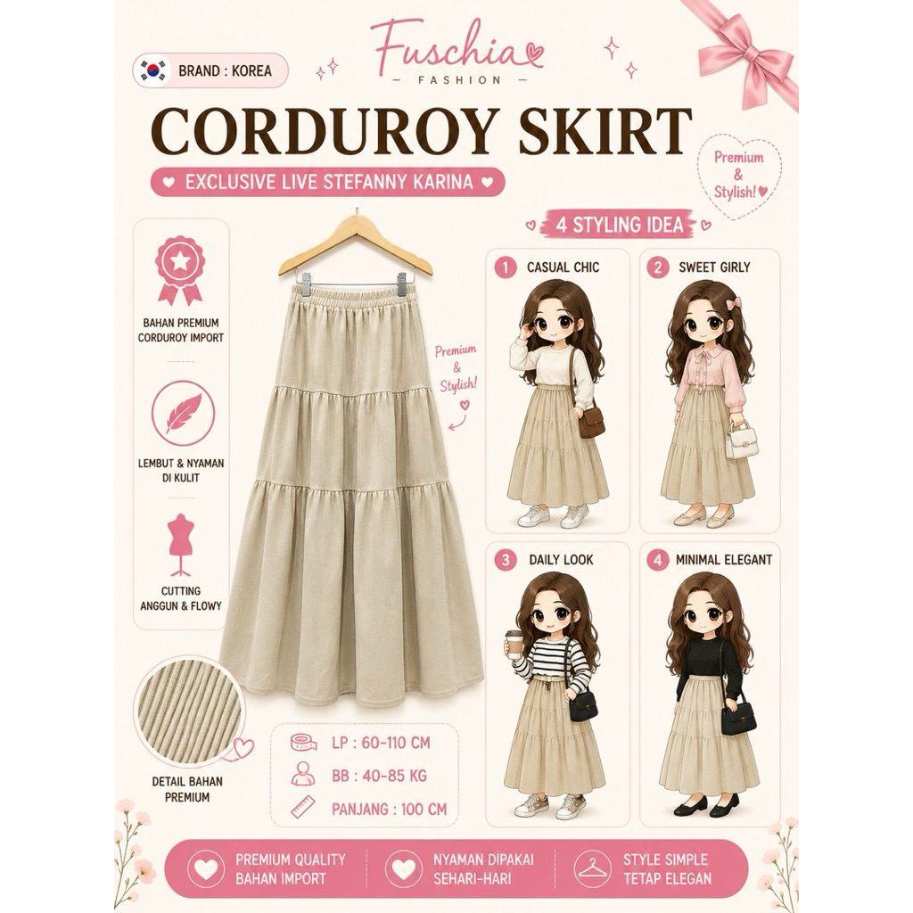 CORDUROY SKIRT