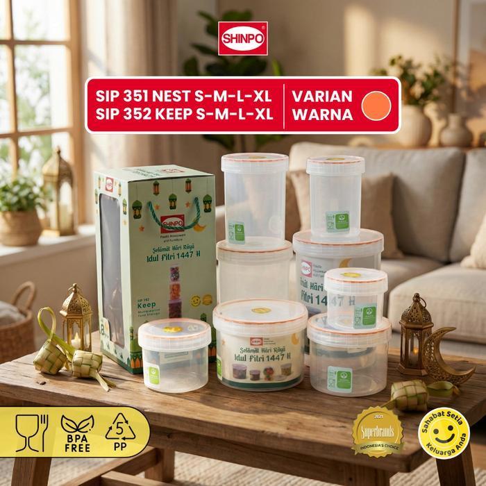 SHINPO Gift Set Ramadhan Isi 8 PCS Idul Fitri Sealware Nest & Keep SIP-SET Shinpo Gift Box Set 8 Pcs