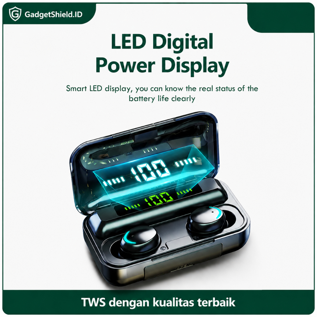 TWS Bluetooth 5.3 F9-5 Earbuds Wireless Touch Control Waterproof