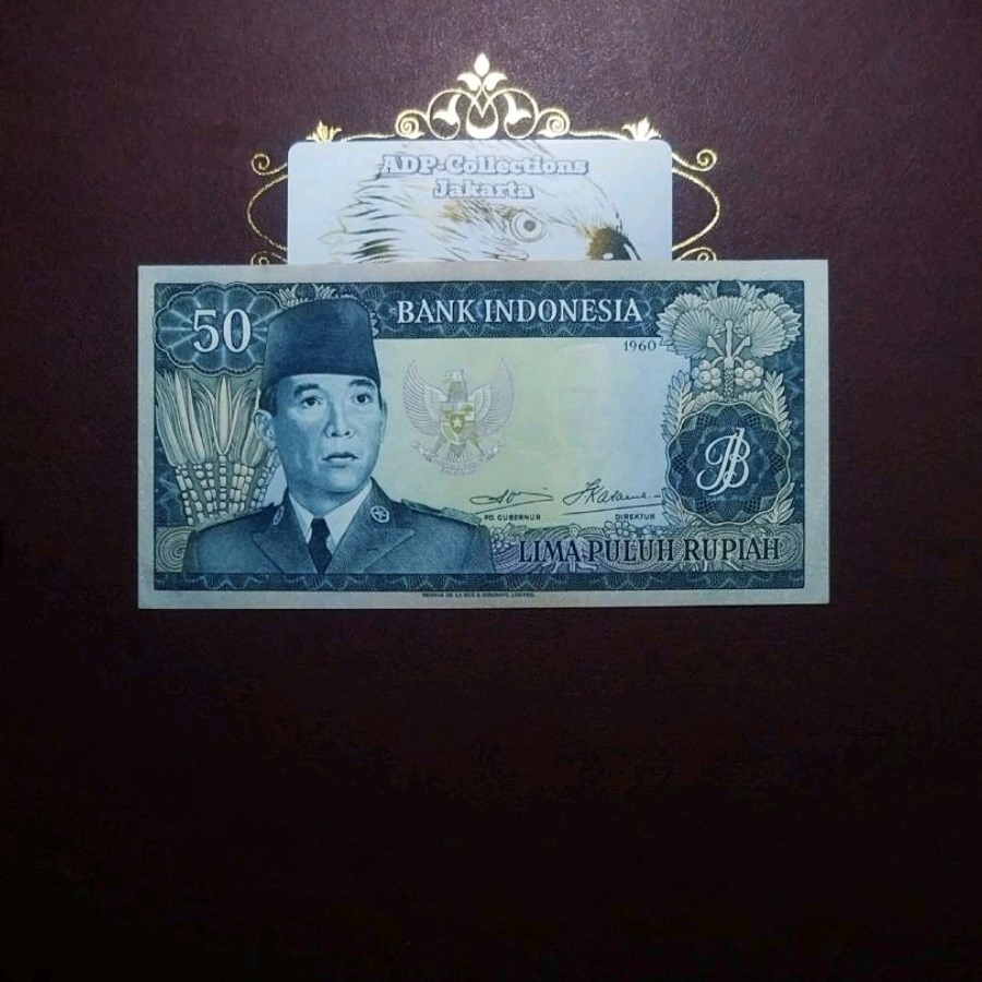 Uang Kuno 50 Sukarno 1960 TDLR