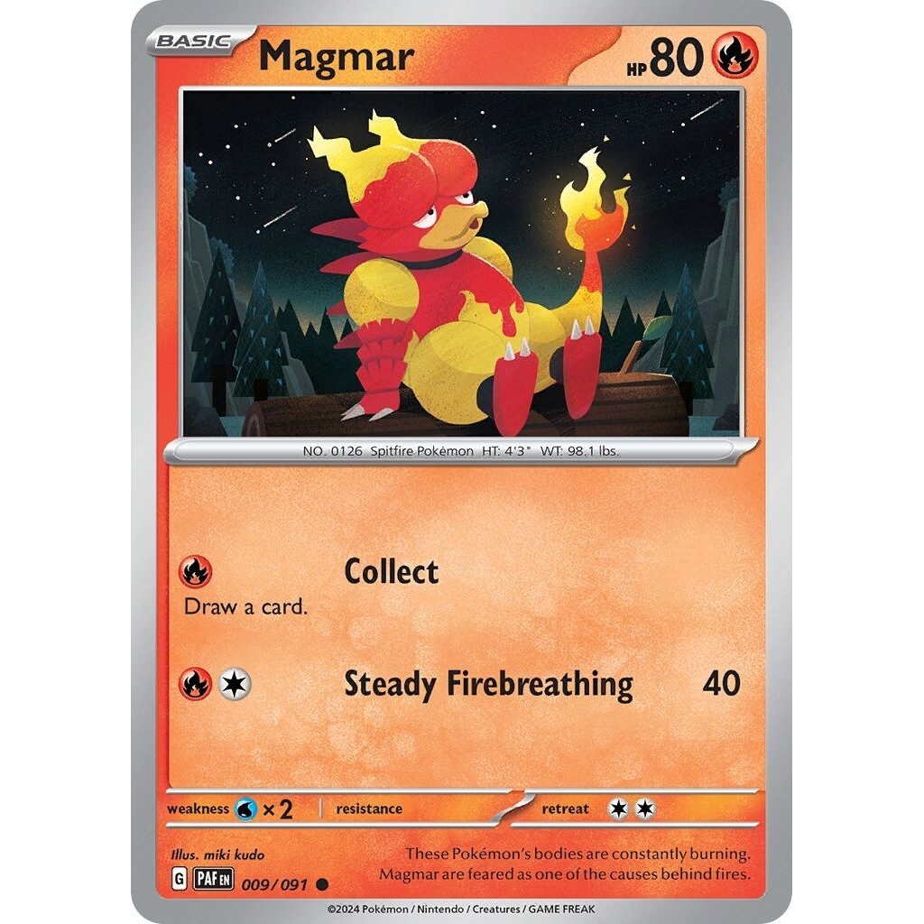 Tcg Pokemon Magmar PAF Eng