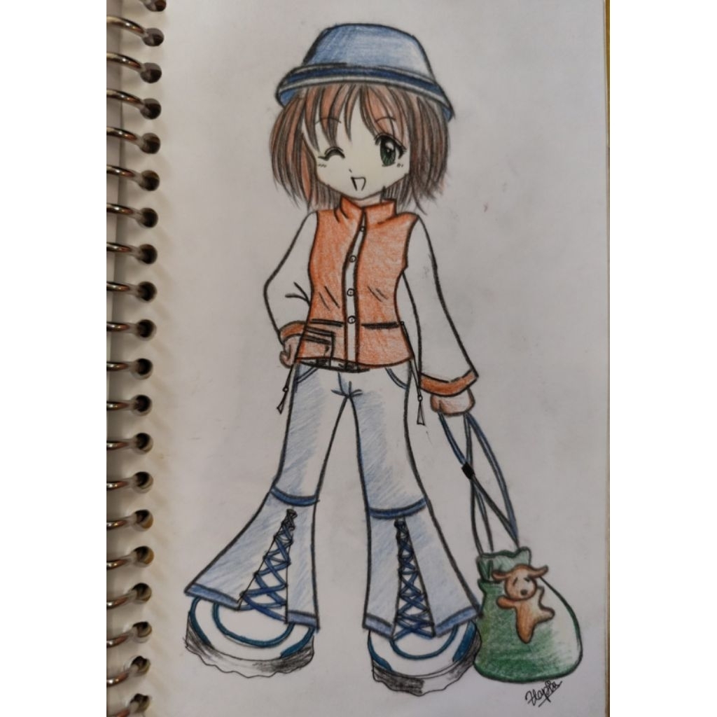 Jasa Sketsa Gambar Anime Chibi Custom dari Foto | Lukis Handmade Pensil Hitam Putih