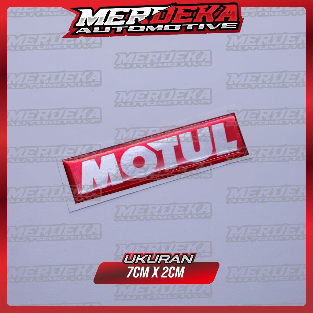 Emblem logo motul / emblem timbul motul / sticker motul / stiker logo motul / emblem 3d motul / stik