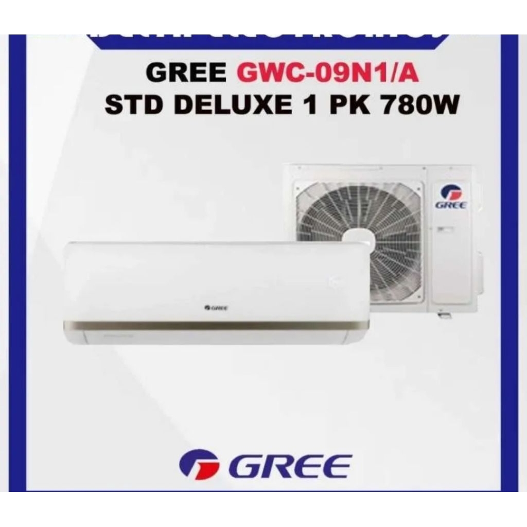 (Khusus Wiilayah Kota Palembang) Ac Gree 1pk GWC 09N1,AC STANDARD GREE 1 PK GWC-09N1, Ac 1pk Gree De