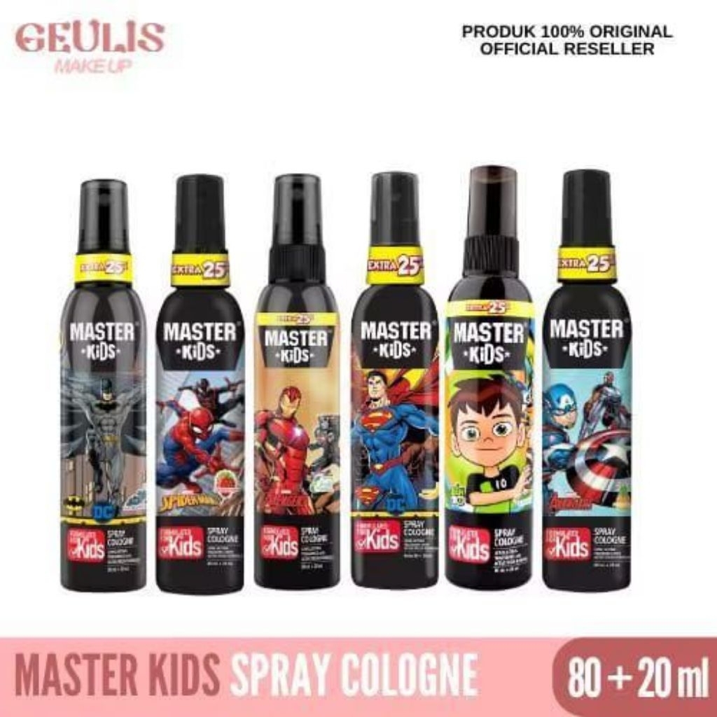 MASTER KIDS SPRAY COLOGNE, PARFUM ANAK MASTER KIDS 100ml