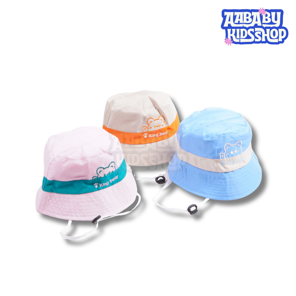 Topi Bucket Anak King Bear Usia 1-4 Tahun