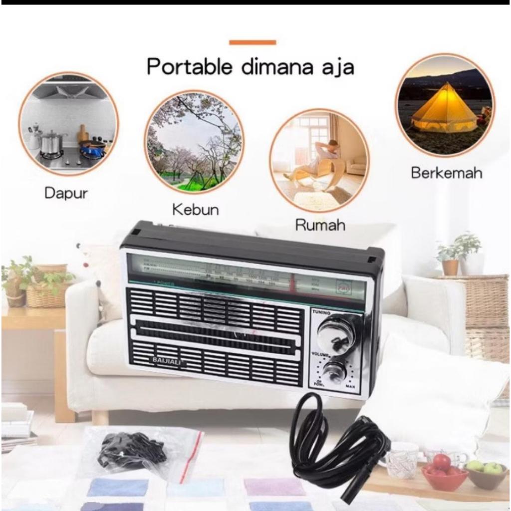 RADIO JAMAN DULU PORTABEL / RADIO ANTIK FM AM SW AC/DC