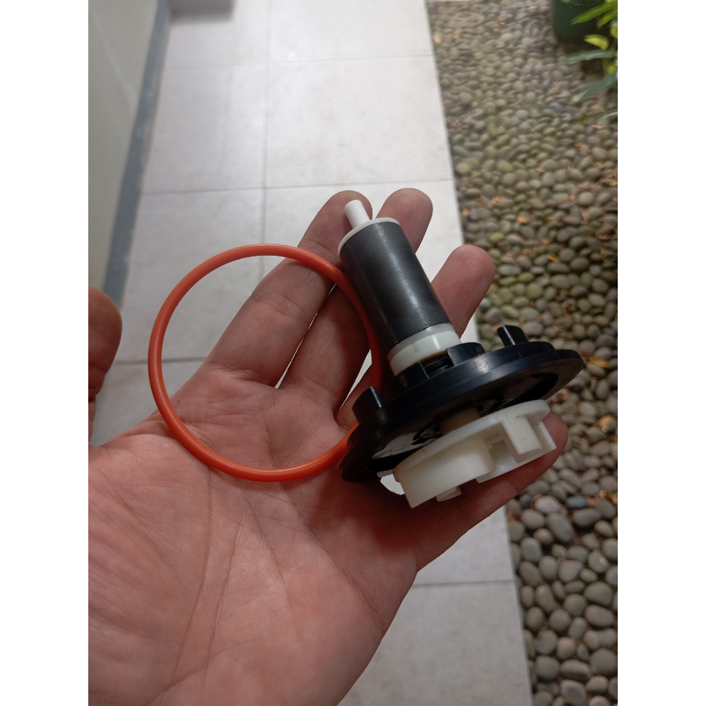 Impeller rotor pompa Sunsun JTP 5800 Original lengkap dengan karet bawaannya