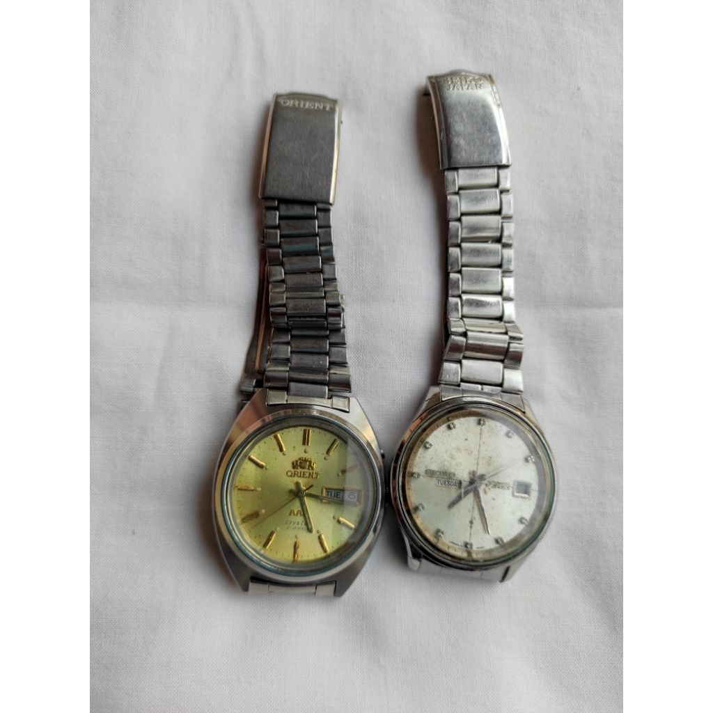 Jam tangan Seiko Sea M55 Lion dan Orient AAA Crystal 21